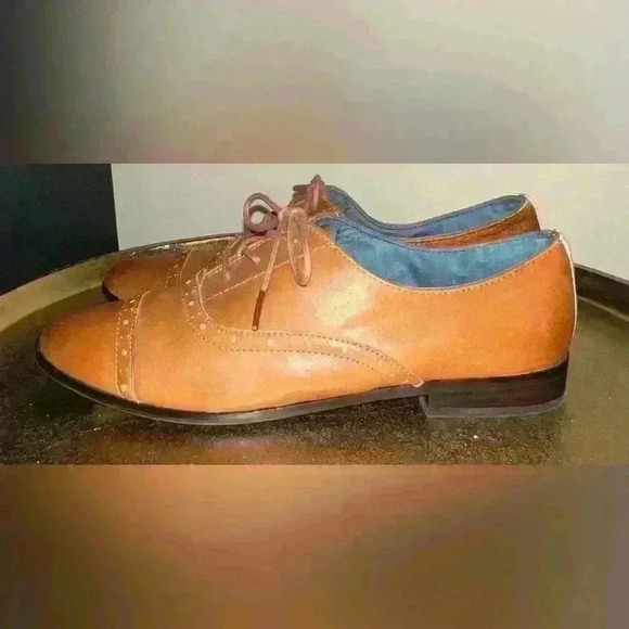 TOMS Oxford Lace-up Dress Shoe in Brown Leather - Picture 5 of 11